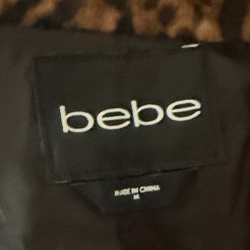 Bebe Leopard Print Leather Jacket - image 5